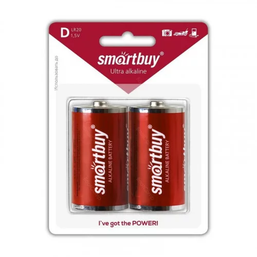 Батарейки Smartbuy LR20/2B (12/96) (SBBA-D02B) алкалиновая 