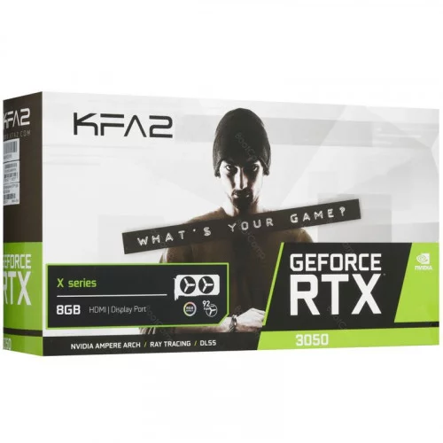 Видеокарта KFA2 GeForce RTX 3050 X Black OC RGB (35NSL8MD6YEK) 