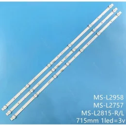 Подсветка ТВ 40” (A7Led+2B6Led 3V 715мм 3шт) Skyworth 40E20 40E20S MS-L2815-R V2 L2757 SDL400FY                                                                                                                                                           