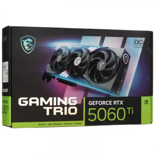 Видеокарта MSI GeForce RTX 5060 Ti GAMING TRIO OC (RTX 5060 Ti 16G GAMING TRIO OC) 
