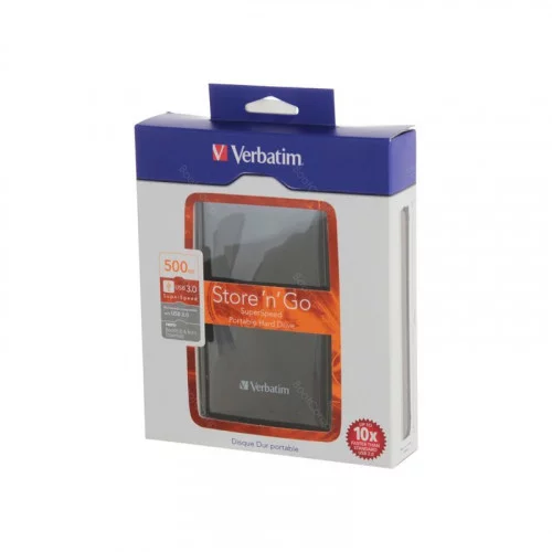 Жесткий диск внешний 500Gb 2.5” VERBATIM black [53029] 