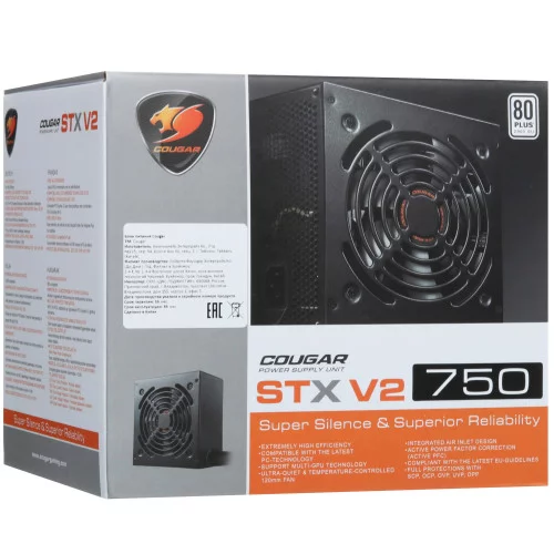 Блок питания Cougar STX 750W V2 [CGR ST-750] черный 