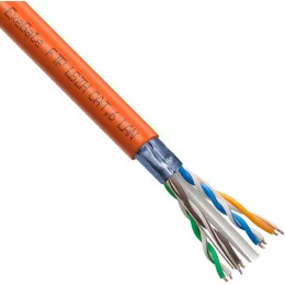 Кабель Exegate FTP, CAT 6, медь 4 пары 305м оранжевый (EX289279RUS)                                                                                                                                                                                       