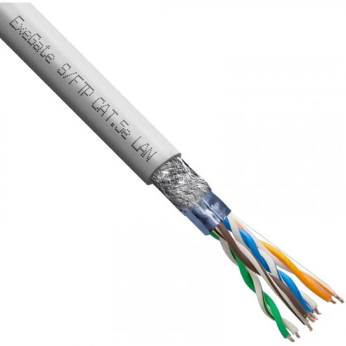 Кабель Exegate SFTP CAT 5E 305м, PVC, серый (EX281809RUS) 