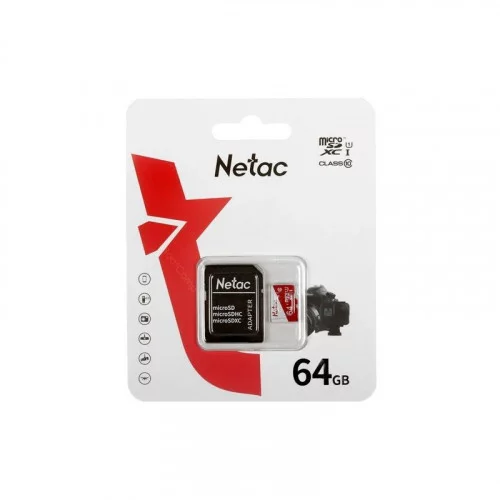 Память micro Secure Digital Card 64Gb Netac ECO NT02P500ECO-064G-R 