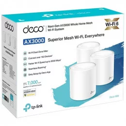 Wi-Fi система TP-LINK Deco X60 (3-pack) AX3000                                                                                                                                                                                                            