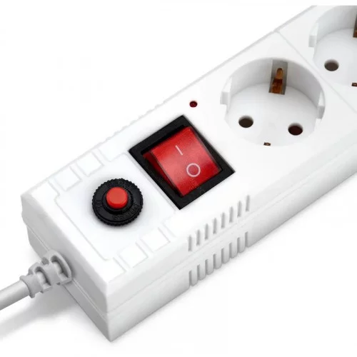 Фильтр сетевой Buro BU-SP1.8_USB_2A-W 1.8м (6 розеток) белый (коробка) 