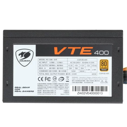 Блок питания Cougar VTE400 [CGR BS-400] черный 
