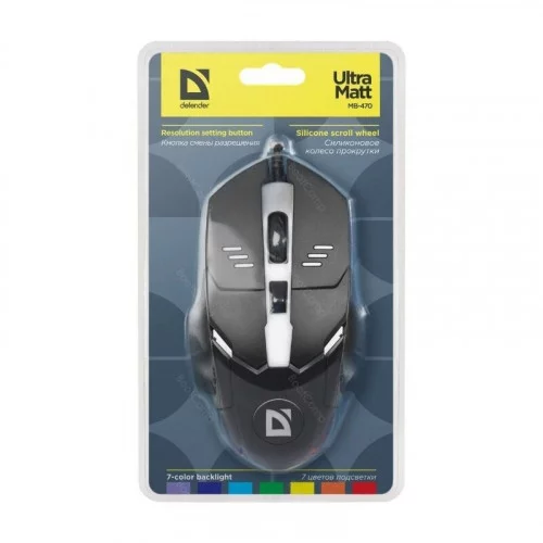 Мышь Defender Ultra Matt MB-470 чёрный 