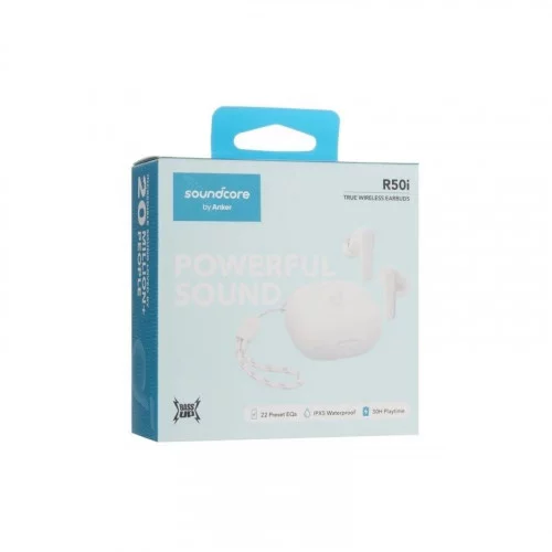 Беспроводные наушники с микрофоном Anker Soundcore R50i белый 