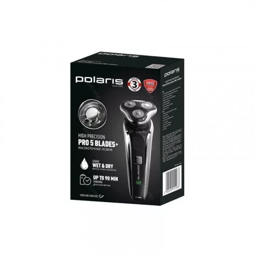 Бритва Polaris PMR 0307RС wet&dry PRO 5 BLADES 
