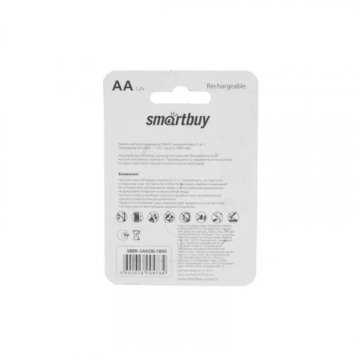 Аккумулятор R6 1800mAh Smartbuy BL-2 SBBR-2A02BL1800 