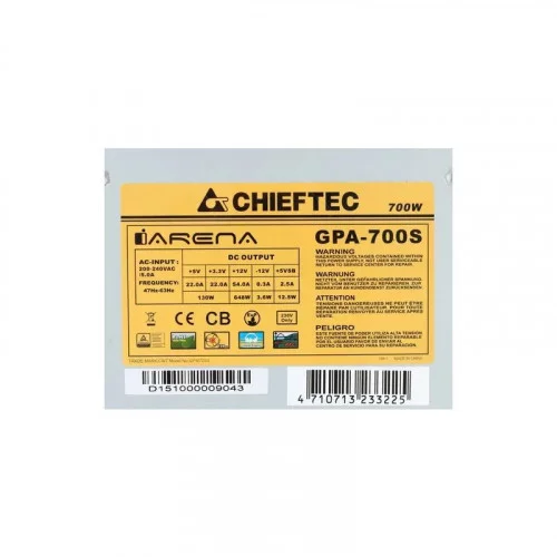 Блок питания Chieftec 700W GPA-700S 