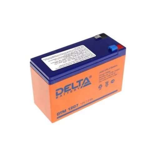 Батарея 12V/ 7,2Ah DELTA DTM 1207 клеммы F2 