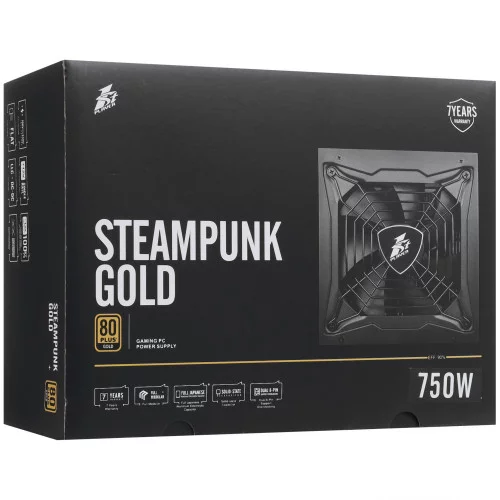 Блок питания 1STPLAYER STEAMPUNK 750W [PS-750SP] черный 