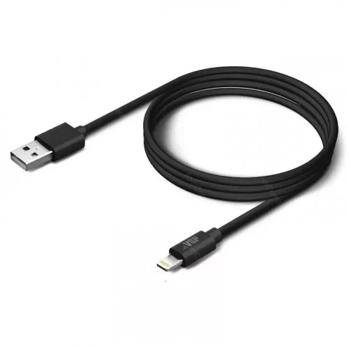 Кабель Borasco Lightning - USB 1 метр чёрный (21971) 