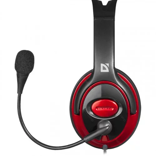 Наушники с микрофоном Defender Phoenix 875 чёрный+красный 