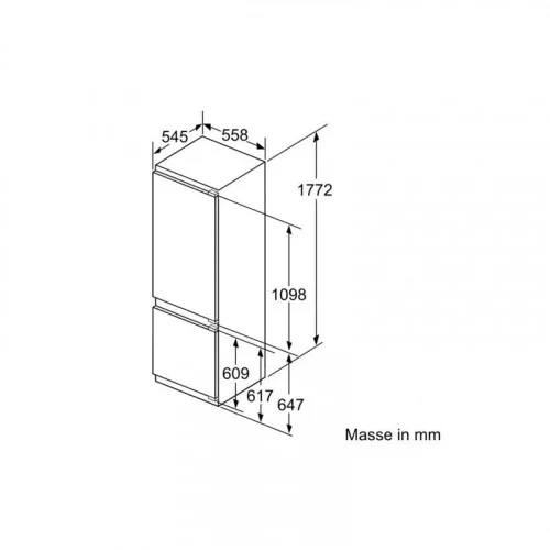 Холодильник встраиваемый Bosch KIS87AFE0 