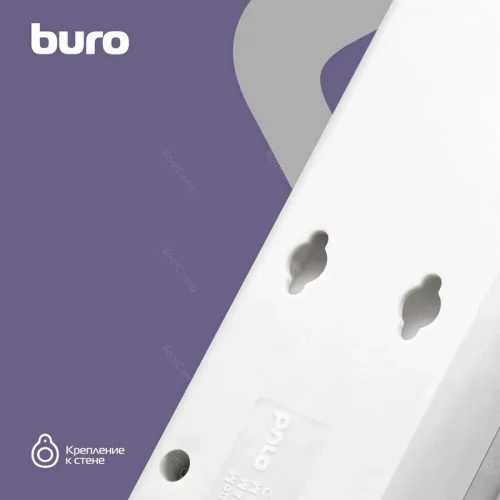 Фильтр сетевой Buro 600SH-16-3-W 3м (6 розеток) белый (коробка) 
