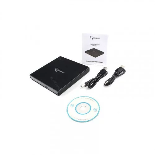 Оптический привод DVD-RW внешний Gembird DVD-USB-02 black 