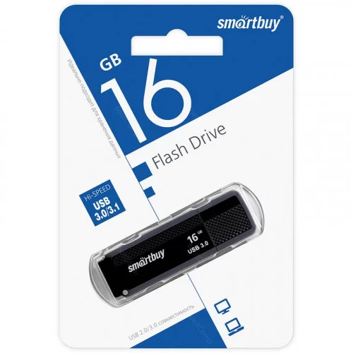 USB 3.0/3.1 Smartbuy 16GB Dock Black (SB16GBDK-K3) 