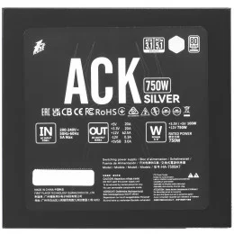Блок питания 1STPLAYER ACK SILVER [HA-750BA7-BK] черный                                                                                                                                                                                                   