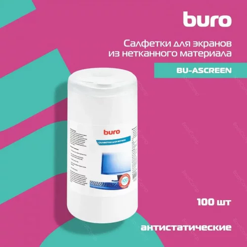 Салфетки Buro BU-Ascreen 100шт влажные 