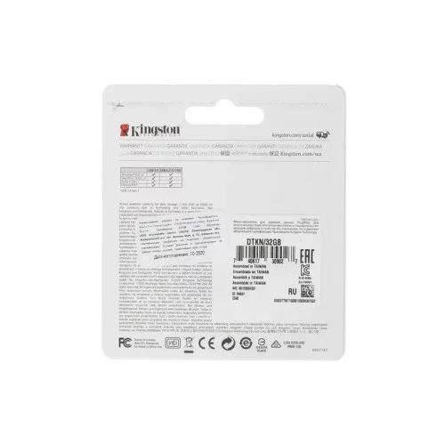 Память USB3.0 Flash Drive 32Gb Kingston DTKN/32GB 