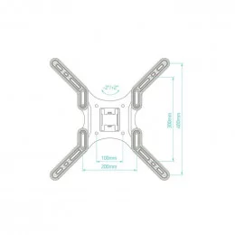 Кронштейн для ТВ ONKRON NP44 чёрный                                                                                                                                                                                                                       