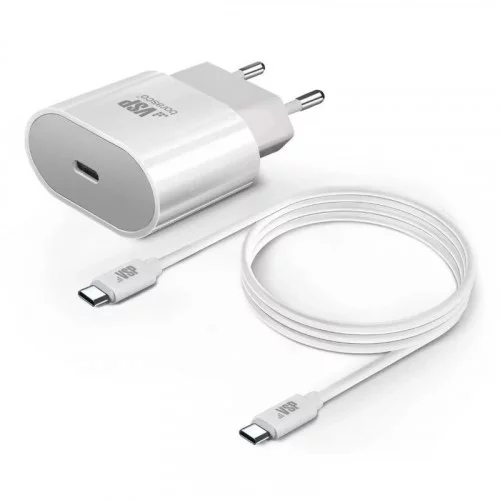 Сетевое зарядное устройство Borasco Power Delivery 1м белое 