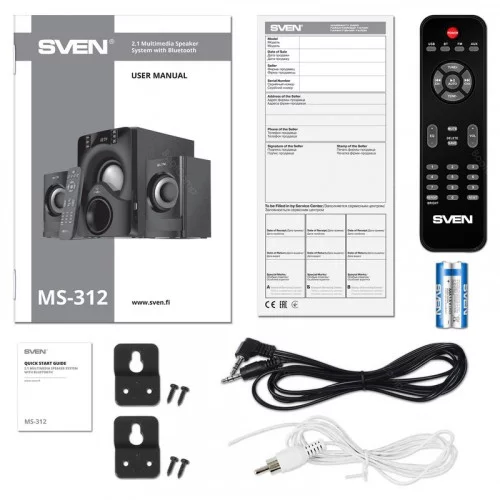 Колонки 2.1 SVEN MS-312 black 