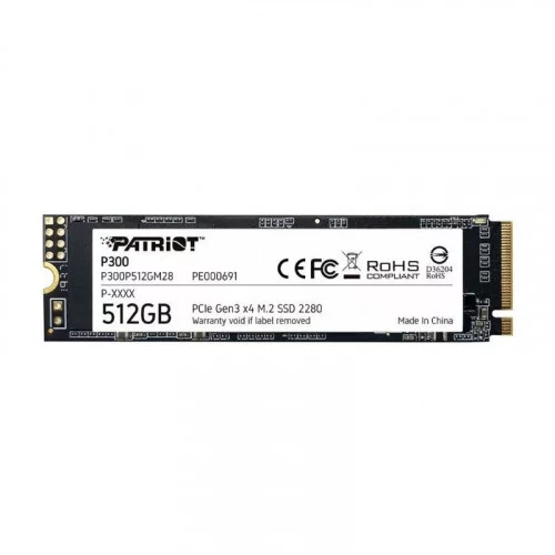 Жесткий диск SSD M.2 512GB Patriot P300 PCIe P300P512GM28 