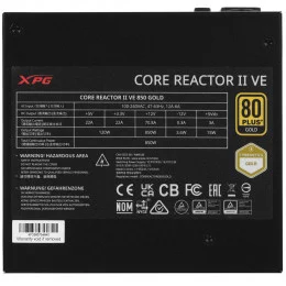 Блок питания ADATA XPG CORE REACTOR II VE 850W [COREREACTORIIVE850G-BKCEU] черный                                                                                                                                                                         