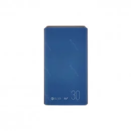 Портативная батарея OLMIO QS-30 30000мАч синяя soft-touch                                                                                                                                                                                                 
