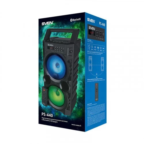 Портативная колонка SVEN PS-440 black 