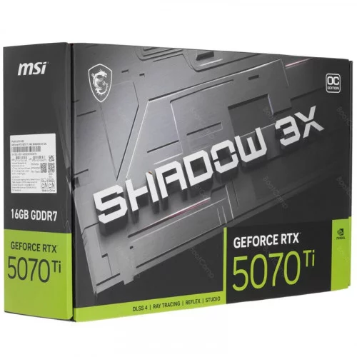 Видеокарта MSI GeForce RTX 5070 Ti SHADOW 3X OC (RTX 5070 Ti 16G SHADOW 3X OC) 