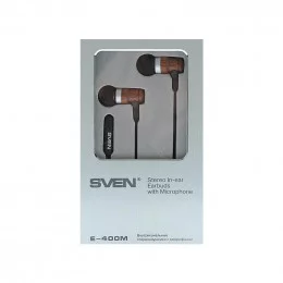 Наушники с микрофоном SVEN E-400M wooden                                                                                                                                                                                                                  