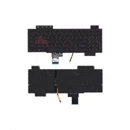 Клавиатура для Asus Gaming FX504 черная с красной подсветкой                                                                                                                                                                                              