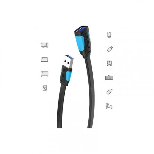 Удлинитель USB 3.0 AM - USB 3.0 AF Vention (VAS-A13-B100) 1 метра 