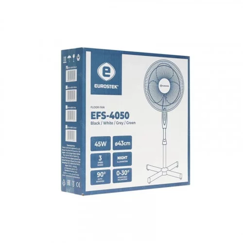 Вентилятор напольный Eurostek EFS-4050 Черный 