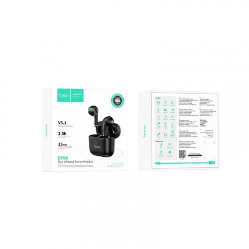 Наушники HOCO EW08 Studious true wireless TWS (черный) 