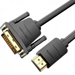 Кабель HDMI - DVI DVI-D Vention ABFBH (19F/25M) 2 метра                                                                                                                                                                                                   