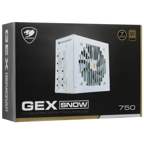 Блок питания Cougar GEX 750 SNOW [31GE075002R01] белый 