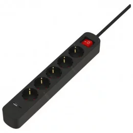 Сетевой фильтр 3м (5 розеток)  RITMIX RM-351CK черный                                                                                                                                                                                                     