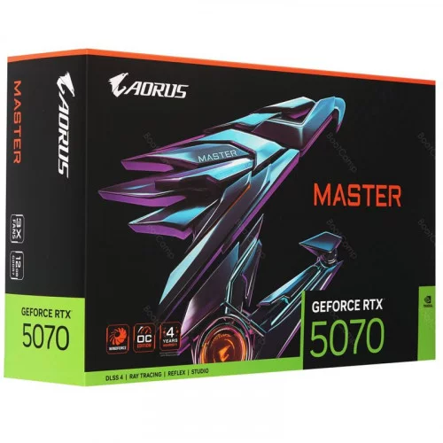 Видеокарта GIGABYTE GeForce RTX 5070 AORUS MASTER (GV-N5070AORUS M-12GD) 