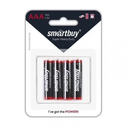 Батарейки Smartbuy R03/4B (48/960) (SBBZ-3A04B) 