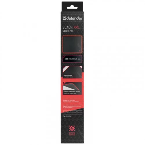 Коврик Defender Black XXL 400x355x3 мм 