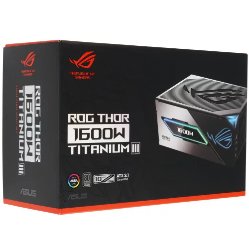 Блок питания ASUS ROG THOR 1600W Titanium III [90YE00V1-B0NA00] черный 