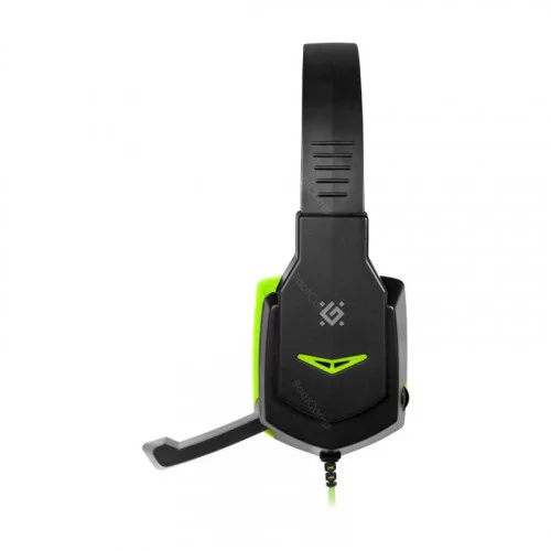 Наушники с микрофоном Defender Warhead G-320 чёрный+зелёный 