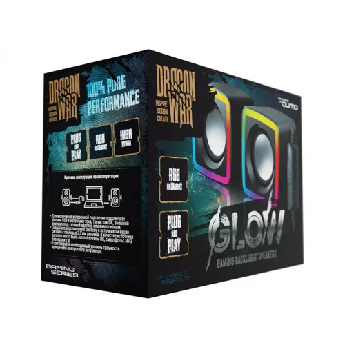 Колонки Qumo Glow черный 